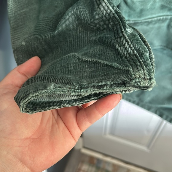 Vintage Union Made in USA Mens Duck Chore Flannel Duster Jacket Large CW043 - Picture 6 of 11